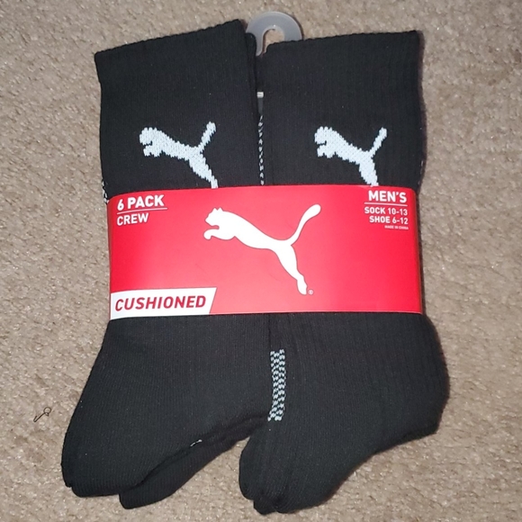 Puma Other - Puma 6 pack crew socks for men